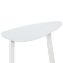 vidaXL Étkező Székek 2 pcs Fehér 42 x 47.5 x 81 cm Tömör Gumi Fa