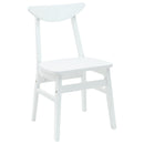 vidaXL Étkező Székek 2 pcs Fehér 42 x 47.5 x 81 cm Tömör Gumi Fa