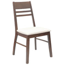 vidaXL Étkező Székek 2 pcs Világos Barna 43 x 54 x 89 cm Tömör Gumi Fa