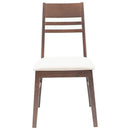 vidaXL Étkező Székek 2 pcs Világos Barna 43 x 54 x 89 cm Tömör Gumi Fa