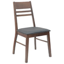 vidaXL Étkező Székek 2 pcs Világos Barna 43 x 54 x 89 cm Tömör Gumi Fa
