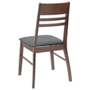 vidaXL Étkező Székek 2 pcs Világos Barna 43 x 54 x 89 cm Tömör Gumi Fa