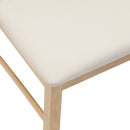 vidaXL Étkező Székek 2 pcs Természetes 43 x 54 x 89 cm Tömör Gumi Fa
