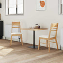 vidaXL Étkező Székek 2 pcs Természetes 43 x 54 x 89 cm Tömör Gumi Fa