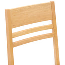 vidaXL Étkező Székek 2 pcs Természetes 43 x 54 x 89 cm Tömör Gumi Fa