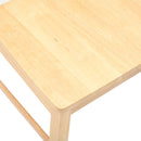 vidaXL Étkező Székek 2 pcs Természetes 43 x 54 x 89 cm Tömör Gumi Fa