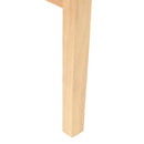 vidaXL Étkező Székek 2 pcs Természetes 43 x 54 x 89 cm Tömör Gumi Fa