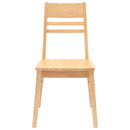 vidaXL Étkező Székek 2 pcs Természetes 43 x 54 x 89 cm Tömör Gumi Fa
