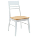 vidaXL Étkező Székek 2 pcs Fehér 43 x 54 x 89 cm Tömör Gumi Fa
