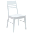 vidaXL Étkező Székek 2 pcs Fehér 43 x 54 x 89 cm Tömör Gumi Fa