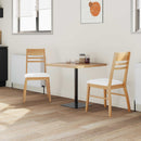 vidaXL Étkező Székek 2 pcs Természetes 43 x 54 x 89 cm Tömör Gumi Fa