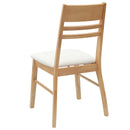 vidaXL Étkező Székek 2 pcs Természetes 43 x 54 x 89 cm Tömör Gumi Fa