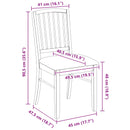 vidaXL Étkező Székek 2 pcs Világos Barna 50 x 52,5 x 91 cm