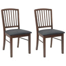 vidaXL Étkező Székek 2 pcs Világos Barna 50 x 52,5 x 91 cm