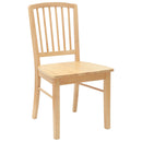 vidaXL Étkező Székek 2 pcs Természetes 50 x 52,5 x 91 cm Tömör Gumi Fa