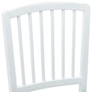 vidaXL Étkező Székek 2 pcs Fehér 50 x 52,5 x 91 cm Tömör Gumi Fa