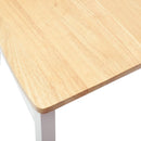vidaXL Étkező Székek 2 pcs Fehér 50 x 52,5 x 91 cm Tömör Gumi Fa