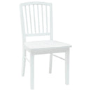 vidaXL Étkező Székek 2 pcs Fehér 50 x 52,5 x 91 cm Tömör Gumi Fa