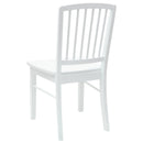 vidaXL Étkező Székek 2 pcs Fehér 50 x 52,5 x 91 cm Tömör Gumi Fa