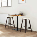 vidaXL Étkező Székek 2 pcs Világos Barna 46 x 37 x 63 cm Tömör Gumi Fa