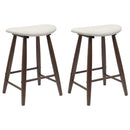 vidaXL Étkező Székek 2 pcs Világos Barna 46 x 37 x 63 cm Tömör Gumi Fa