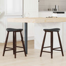 vidaXL Étkező Székek 2 pcs Világos Barna 46 x 37 x 63 cm Tömör Gumi Fa