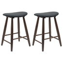 vidaXL Étkező Székek 2 pcs Világos Barna 46 x 37 x 63 cm Tömör Gumi Fa