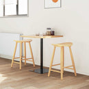 vidaXL Étkező Székek 2 pcs Természetes 46 x 37 x 63 cm Tömör Gumi Fa