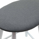 vidaXL Étkező Székek 2 pcs Fehér 46 x 37 x 63 cm Tömör Gumi Fa