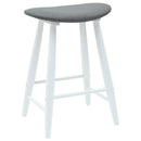 vidaXL Étkező Székek 2 pcs Fehér 46 x 37 x 63 cm Tömör Gumi Fa