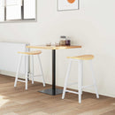 vidaXL Étkező Székek 2 pcs Fehér 46 x 37 x 63 cm Tömör Gumi Fa