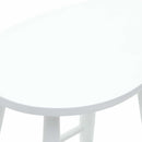 vidaXL Étkező Székek 2 pcs Fehér 46 x 37 x 63 cm Tömör Gumi Fa