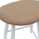 vidaXL Étkező Székek 2 pcs Fehér 46 x 37 x 63 cm Tömör Gumi Fa