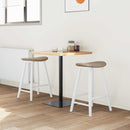 vidaXL Étkező Székek 2 pcs Fehér 46 x 37 x 63 cm Tömör Gumi Fa