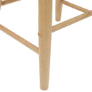vidaXL Étkező Székek 2 pcs Természetes 46 x 37 x 63 cm Tömör Gumi Fa