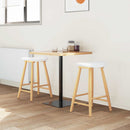 vidaXL Étkező Székek 2 pcs Természetes 46 x 37 x 63 cm Tömör Gumi Fa