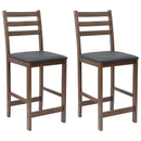 vidaXL Étkező Székek 2 pcs Világos Barna 40 x 47,5 x 99,5 cm