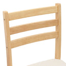 vidaXL Étkező Székek 2 pcs Természetes 40 x 47,5 x 99,5 cm