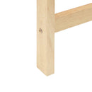 vidaXL Étkező Székek 2 pcs Természetes 40 x 47,5 x 99,5 cm