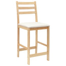 vidaXL Étkező Székek 2 pcs Természetes 40 x 47,5 x 99,5 cm