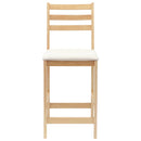 vidaXL Étkező Székek 2 pcs Természetes 40 x 47,5 x 99,5 cm