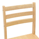 vidaXL Étkező Székek 2 pcs Természetes 40 x 47,5 x 99,5 cm