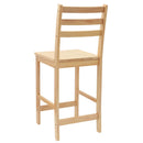 vidaXL Étkező Székek 2 pcs Természetes 40 x 47,5 x 99,5 cm