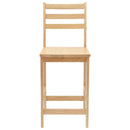 vidaXL Étkező Székek 2 pcs Természetes 40 x 47,5 x 99,5 cm