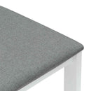 vidaXL Étkező Székek 2 pcs Fehér 40 x 47,5 x 99,5 cm Tömör Gumi Fa