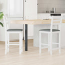 vidaXL Étkező Székek 2 pcs Fehér 40 x 47,5 x 99,5 cm Tömör Gumi Fa