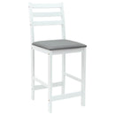 vidaXL Étkező Székek 2 pcs Fehér 40 x 47,5 x 99,5 cm Tömör Gumi Fa