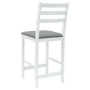 vidaXL Étkező Székek 2 pcs Fehér 40 x 47,5 x 99,5 cm Tömör Gumi Fa