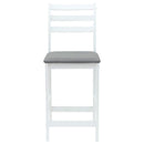 vidaXL Étkező Székek 2 pcs Fehér 40 x 47,5 x 99,5 cm Tömör Gumi Fa