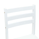 vidaXL Étkező Székek 2 pcs Fehér 40 x 47,5 x 99,5 cm Tömör Gumi Fa